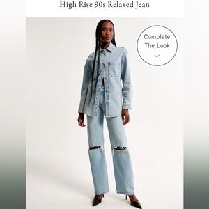 Abercrombie 90s Relaxed Ultra High Rise Jeans 28/6R